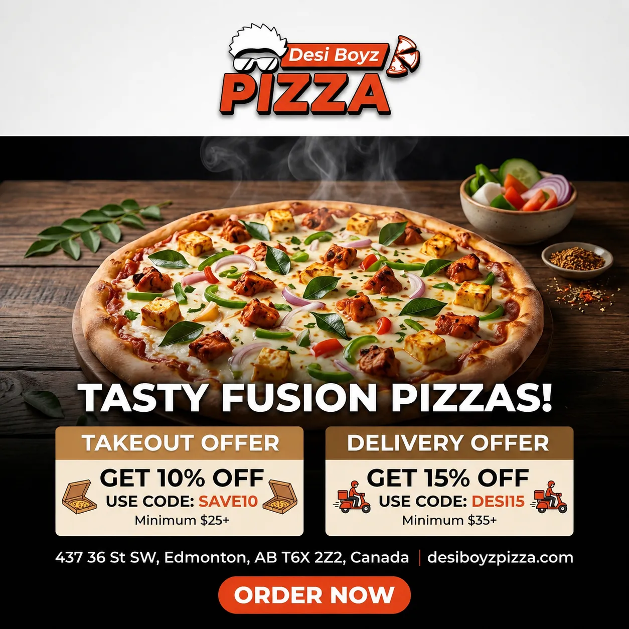 Special Offer - Desi Boy'z Pizza
