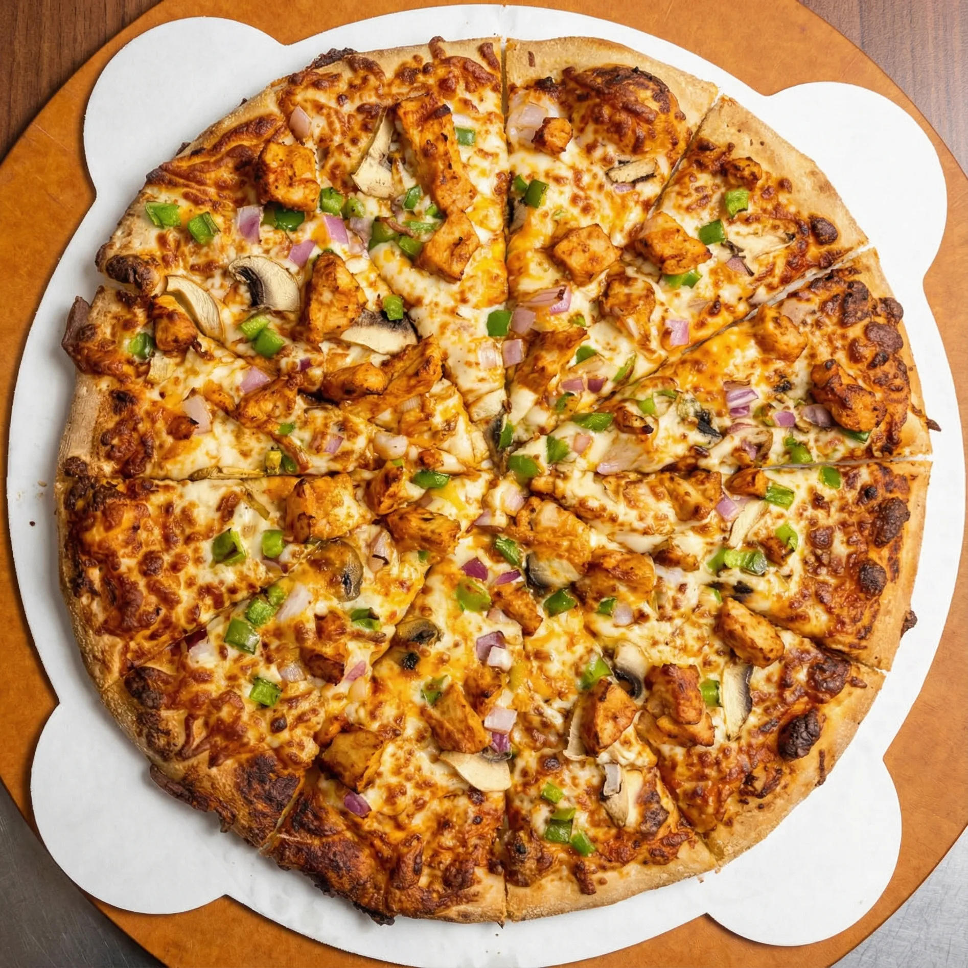 Butter Chicken Pizza at Desi Boy'z Pizza in Southeast Edmonton, Charlesworth